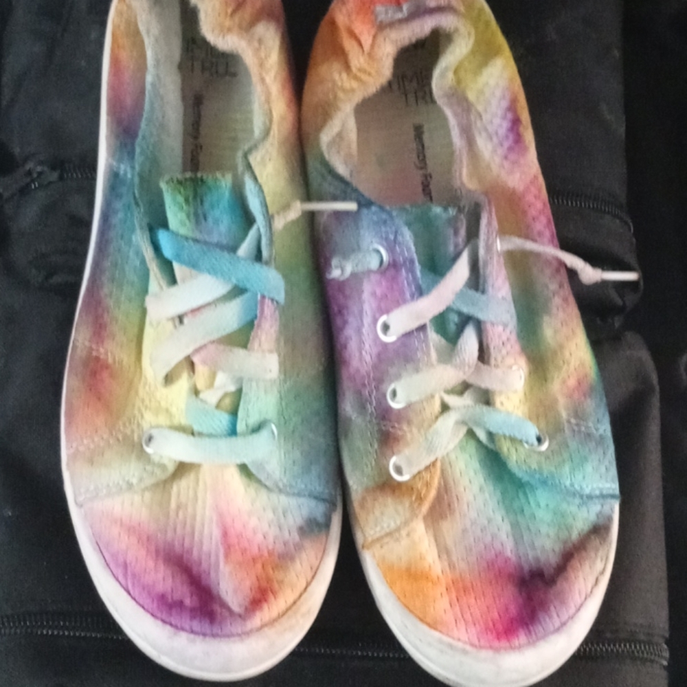 Tie dye shoes